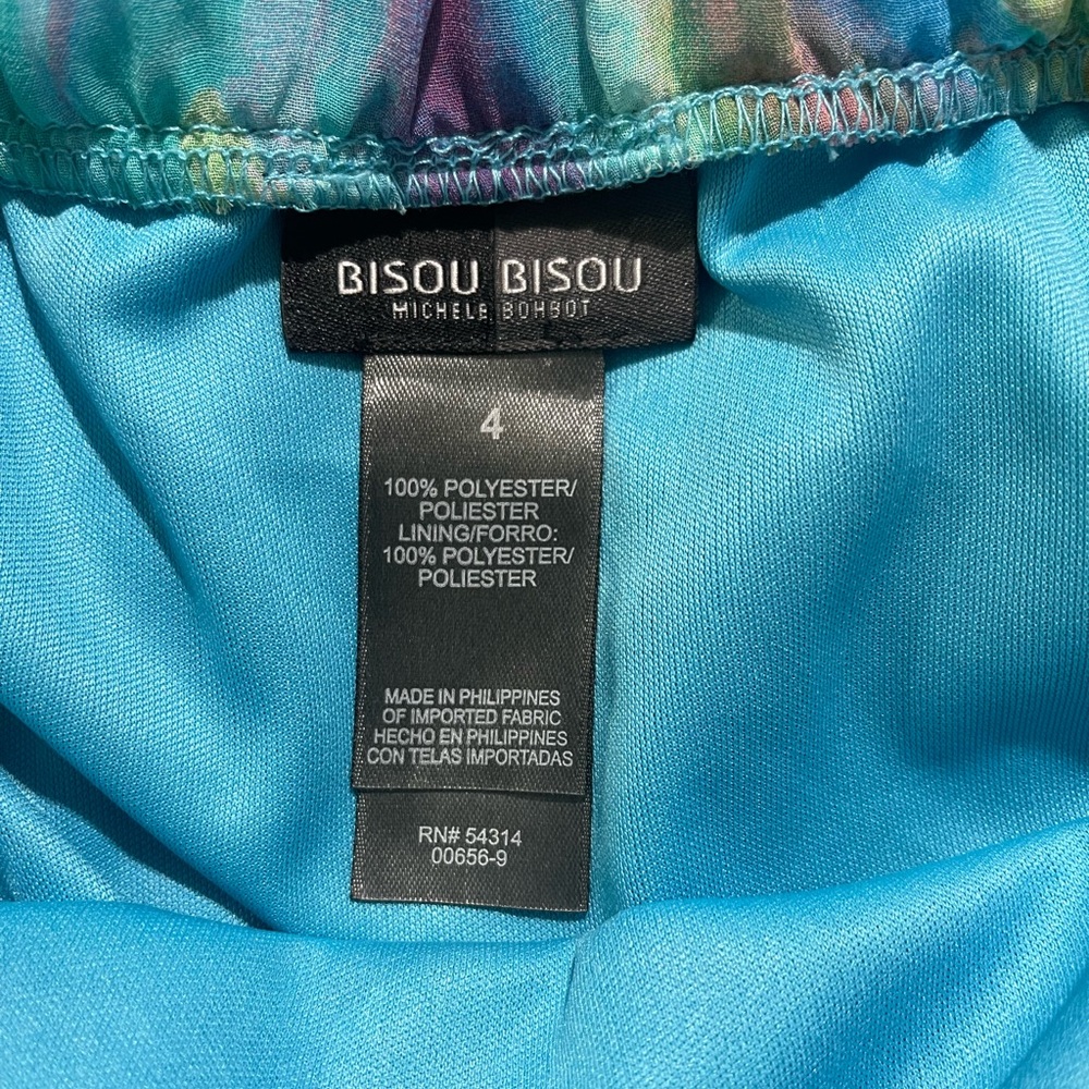 Bisou Bisou Michele Bohbot Watercolor Jewelrd Maxi Dress 4 Spring Summer Party - Picture 15 of 16